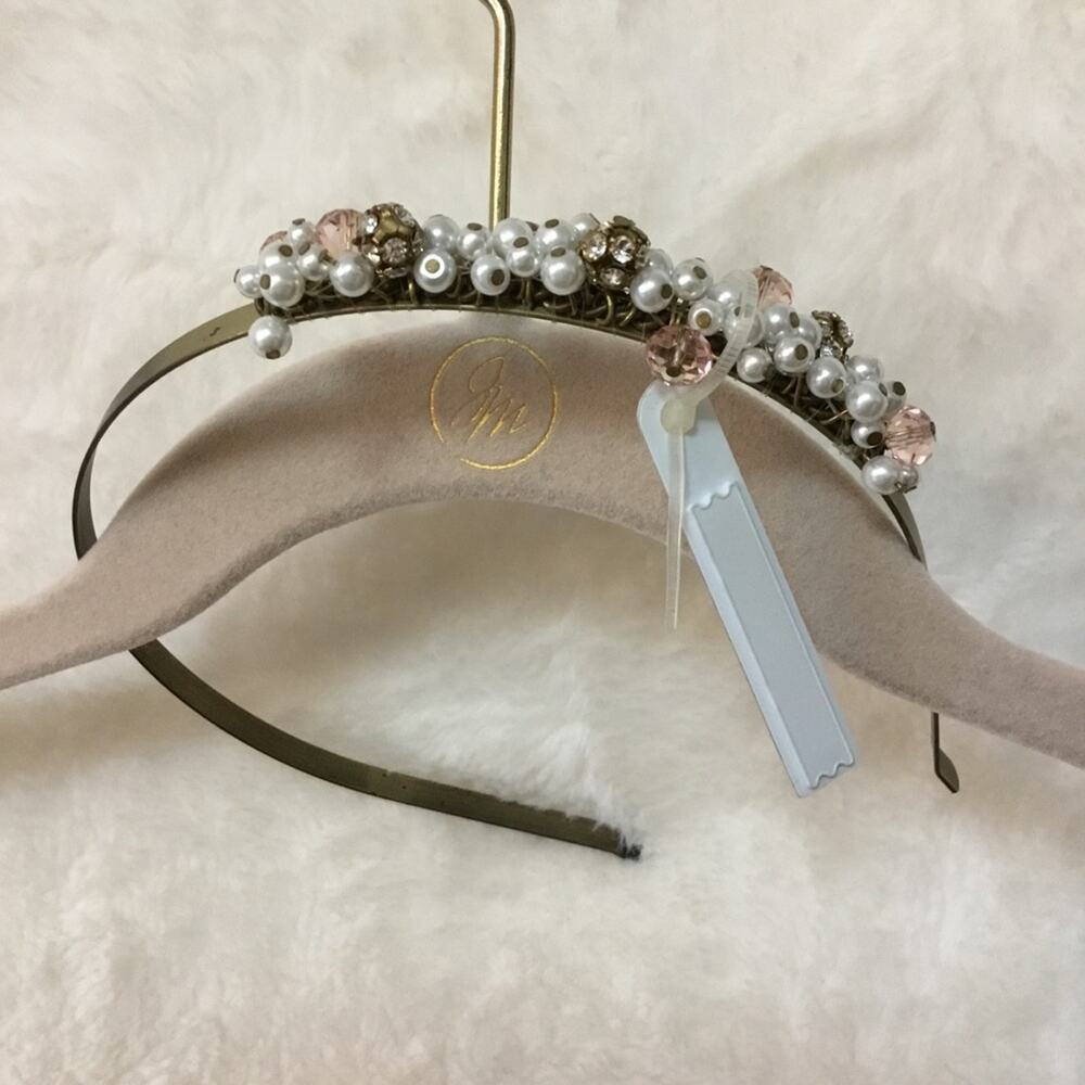 Pink & White Beaded Headband - Picture 5 of 8